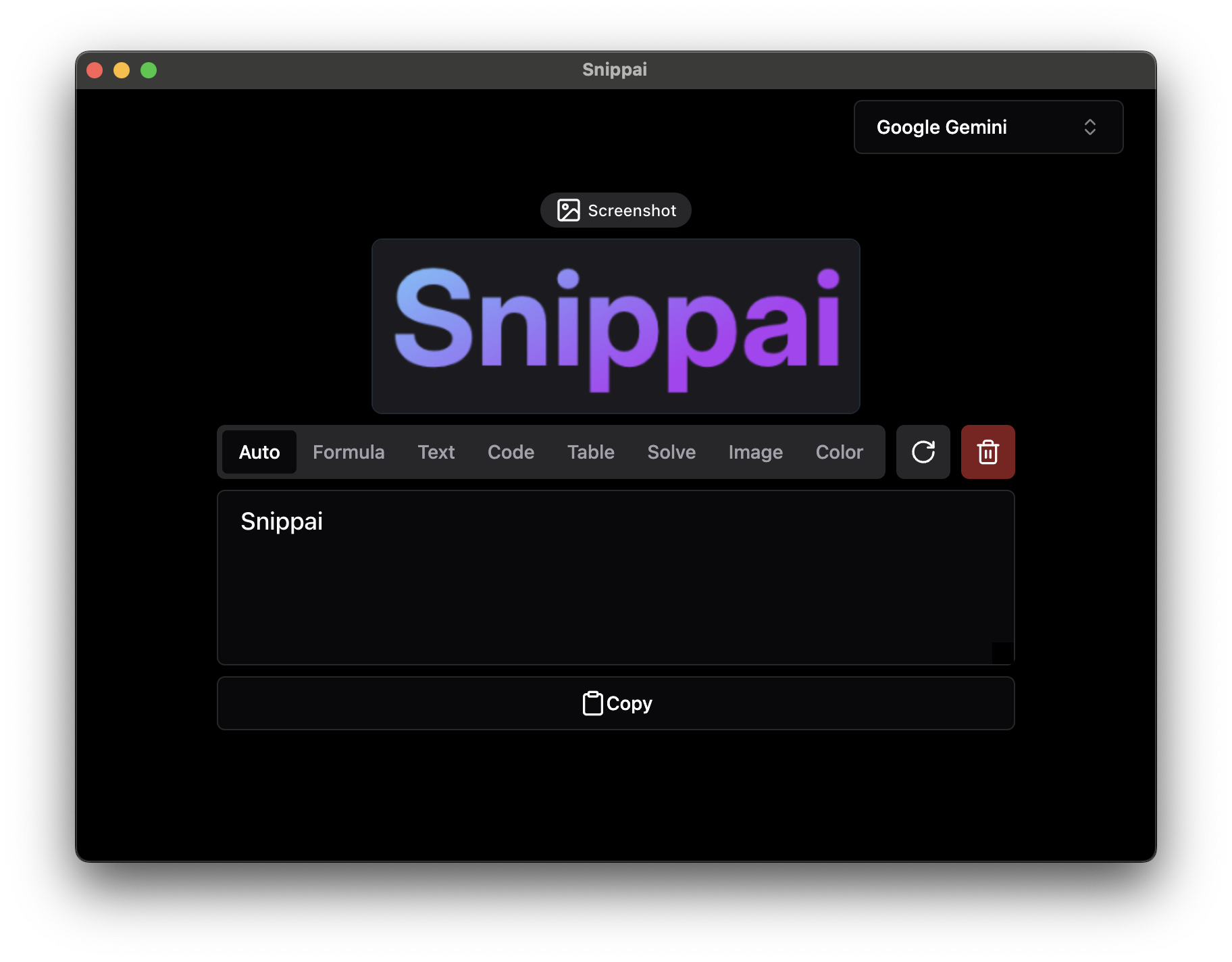 Snippai 界面预览