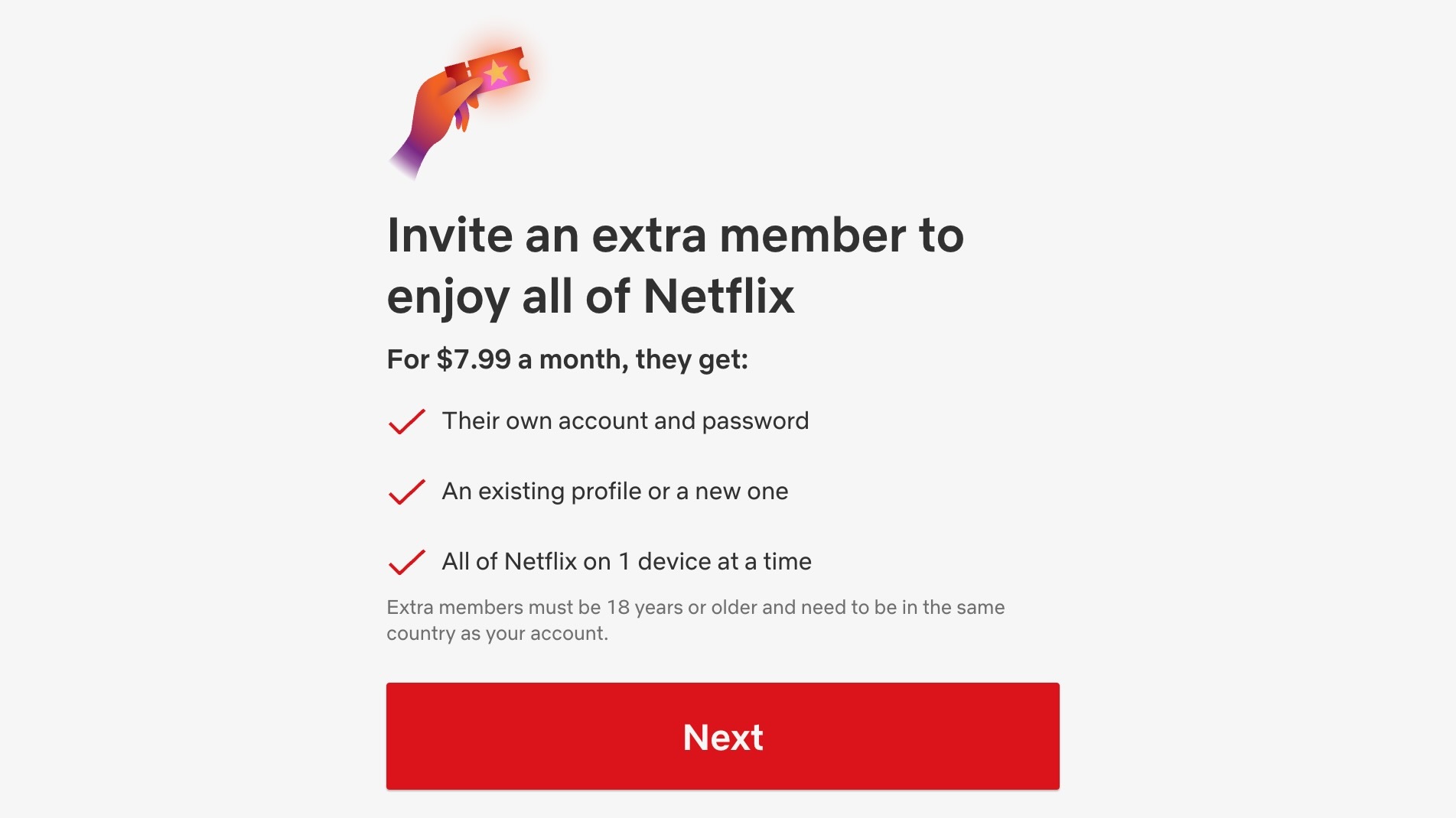 Netflix 没有搞乱，将帐户共享限制为 2 个额外的人