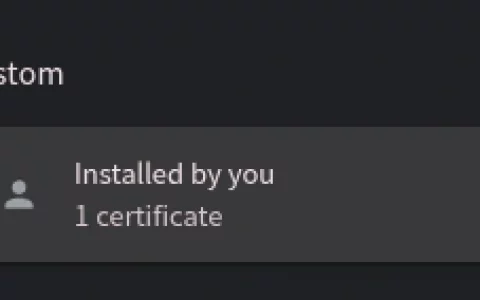 自签名ssl+浏览器信任